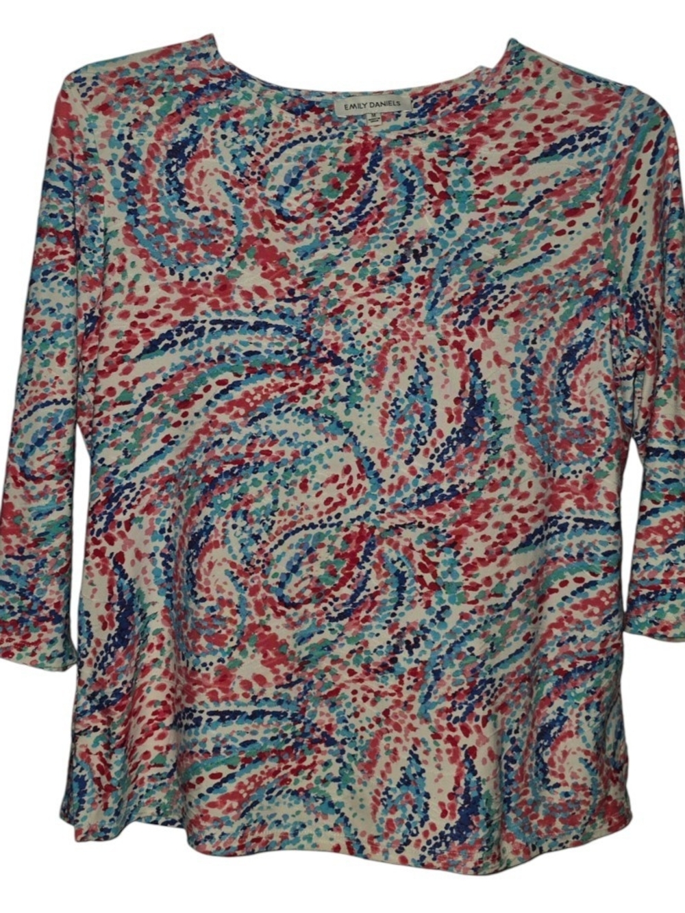 Emily Daniels 3/4 Sleeve Blouse Size Medium
